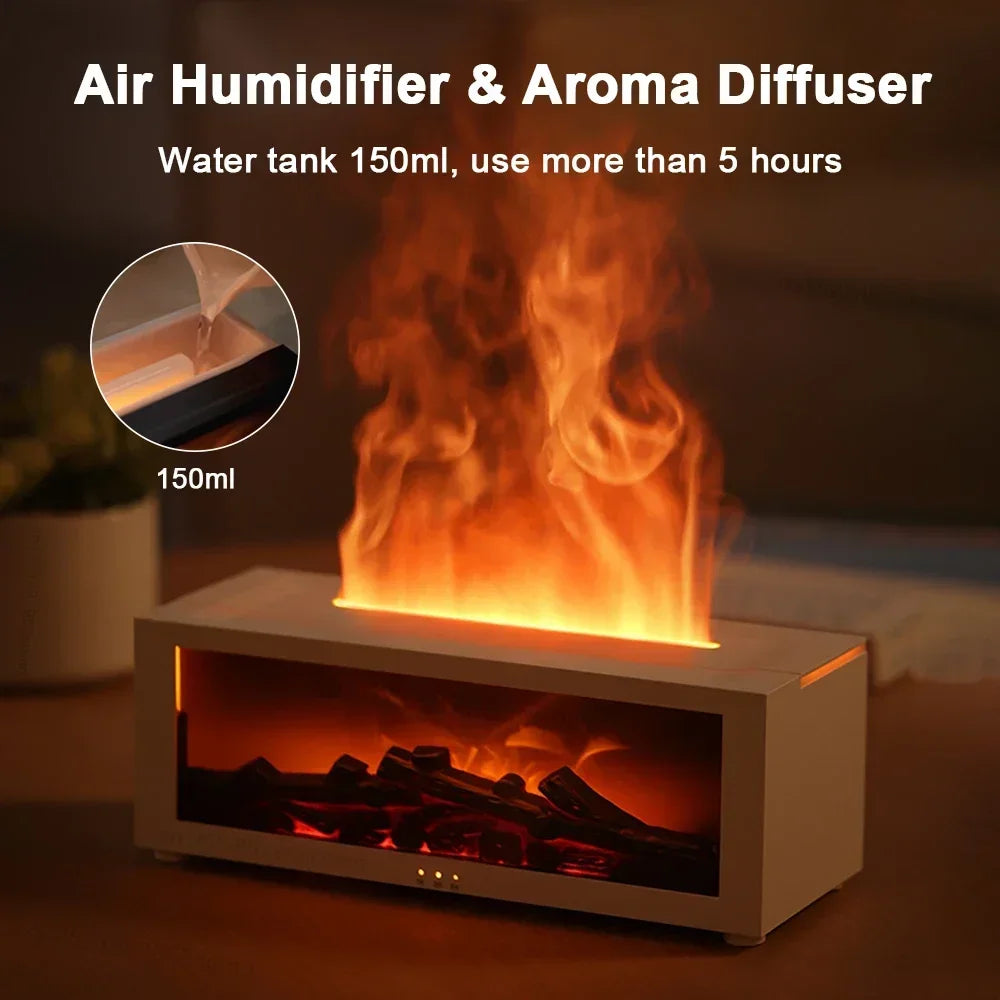 Home Aroma Humidifier Flame Automatic Fragrance