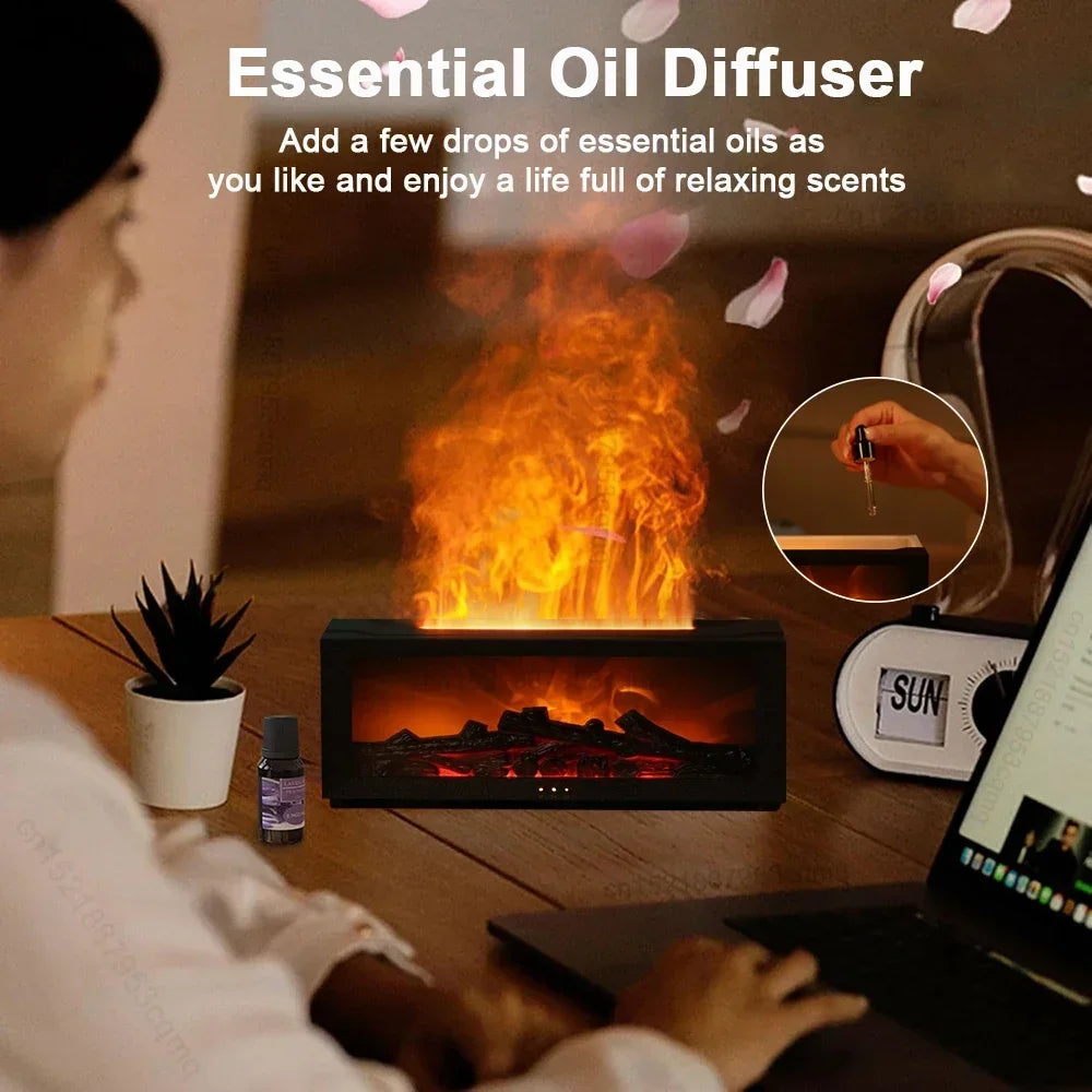 Home Aroma Humidifier Flame Automatic Fragrance
