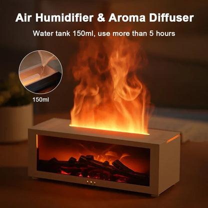Home Aroma Humidifier Flame Automatic Fragrance